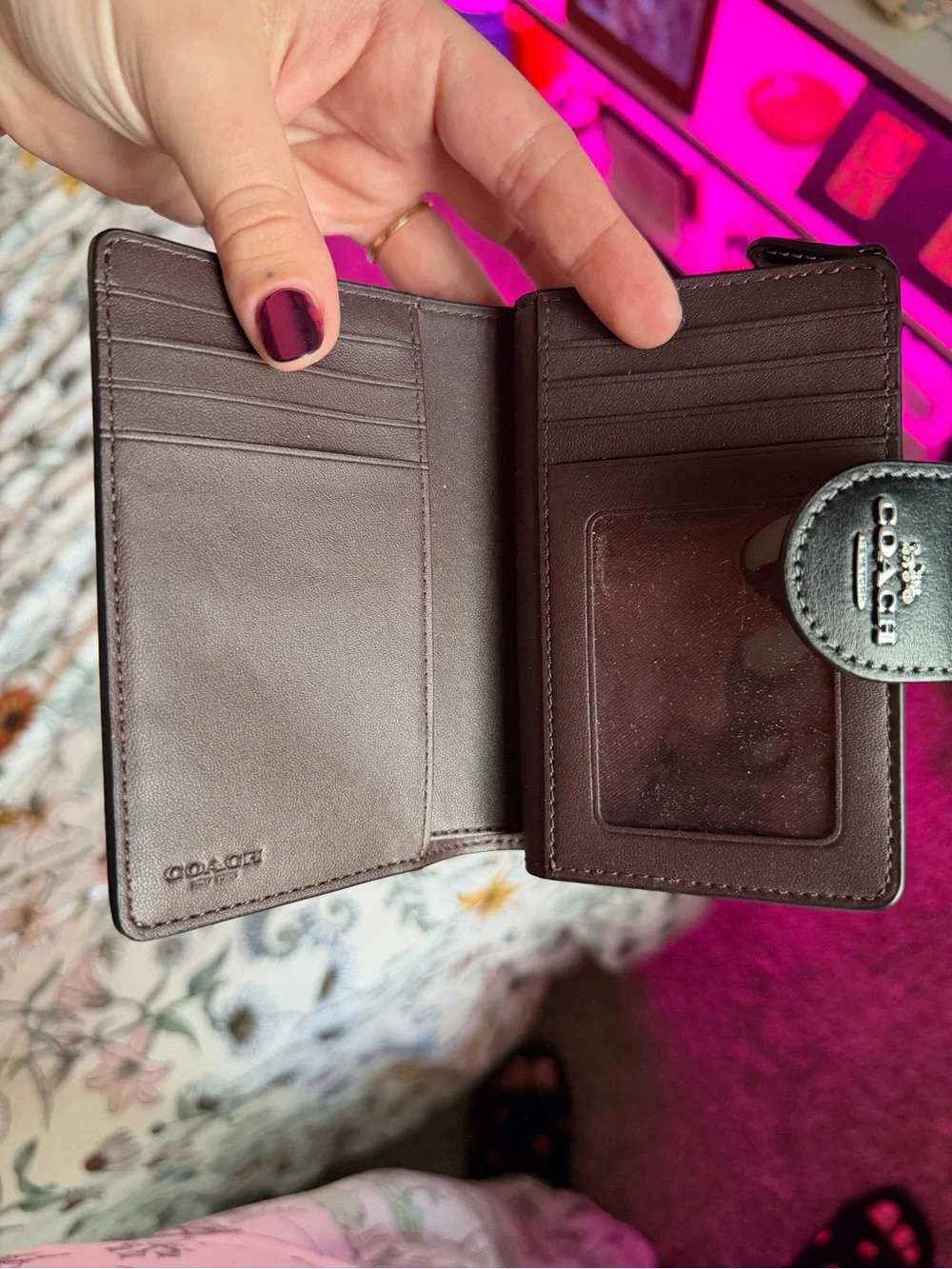 Coach compact wallet